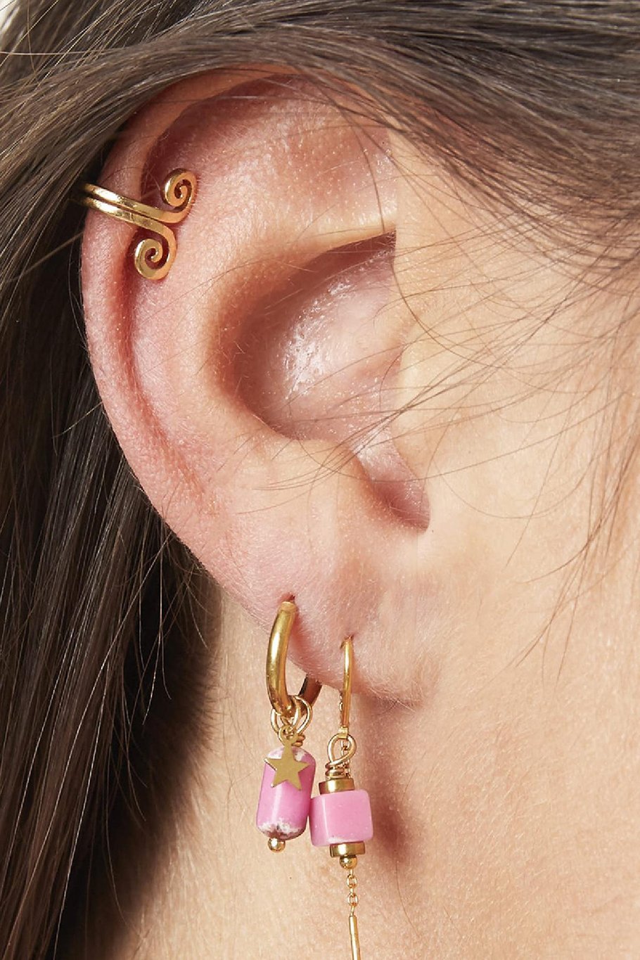 Earcuff Hercules Silver Color Copper Picture2